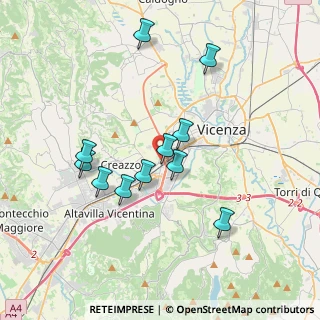 Mappa Strada Regionale 11 Fronte Civico, 36100 Vicenza VI, Italia (3.36909)