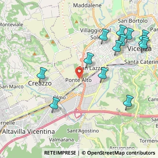 Mappa Strada Regionale 11 Fronte Civico, 36100 Vicenza VI, Italia (2.61692)