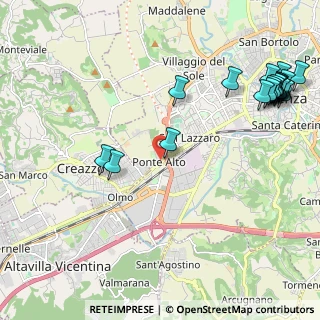 Mappa Strada Regionale 11 Fronte Civico, 36100 Vicenza VI, Italia (2.8765)