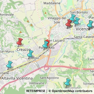 Mappa Strada Regionale 11 Fronte Civico, 36100 Vicenza VI, Italia (2.96636)