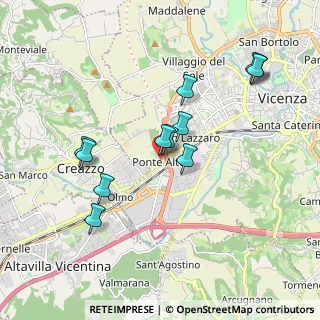 Mappa Strada Regionale 11 Fronte Civico, 36100 Vicenza VI, Italia (1.80667)