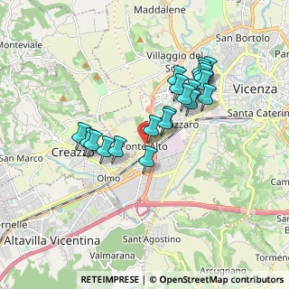 Mappa Strada Regionale 11 Fronte Civico, 36100 Vicenza VI, Italia (1.57)