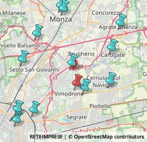 Mappa Cologno Nord, 20093 Cologno Monzese MI, Italia (5.05077)