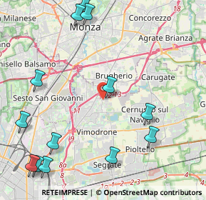 Mappa Cologno Nord, 20093 Cologno Monzese MI, Italia (5.63769)