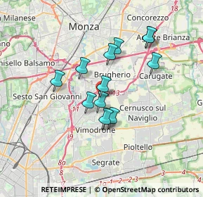 Mappa Cologno Nord, 20093 Cologno Monzese MI, Italia (2.77462)