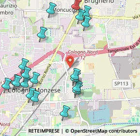 Mappa Cologno Nord, 20093 Cologno Monzese MI, Italia (1.2695)