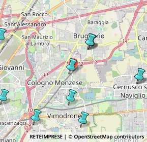 Mappa Cologno Nord, 20093 Cologno Monzese MI, Italia (2.55091)