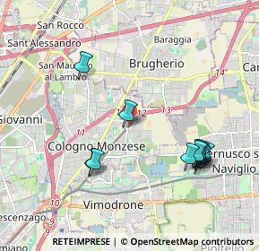 Mappa Cologno Nord, 20093 Cologno Monzese MI, Italia (2.07167)