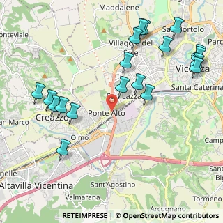 Mappa Strada Superiore verso, 36100 Vicenza VI, Italia (2.50053)