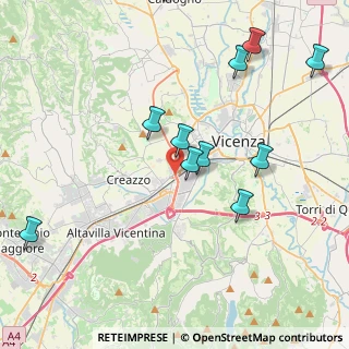 Mappa Strada Superiore verso, 36100 Vicenza VI, Italia (4.48091)