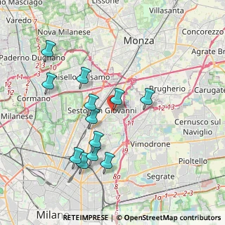 Mappa Viale Tommaso Edison, 20099 Sesto San Giovanni MI, Italia (3.735)