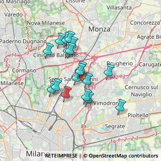 Mappa Viale Tommaso Edison, 20099 Sesto San Giovanni MI, Italia (2.83722)