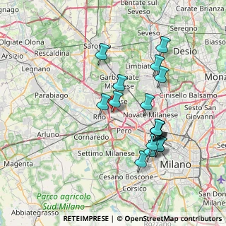 Mappa Via Tommaso Grossi, 20017 Rho MI, Italia (7.06556)