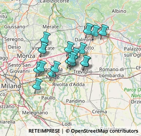 Mappa Cassano d'Adda, 20062 Cassano d'Adda MI, Italia (9.85474)