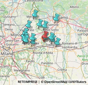 Mappa Cassano d'Adda, 20062 Cassano d'Adda MI, Italia (11.134)