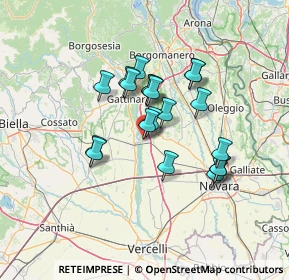 Mappa Piazzale Italia, 28064 Carpignano Sesia NO, Italia (10.8195)