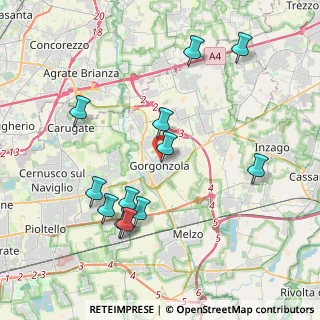 Mappa Ingresso posteriore, 20064 Gorgonzola MI, Italia (4.10667)