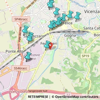 Mappa Via Bruno Viola, 36100 Vicenza VI, Italia (1.16438)