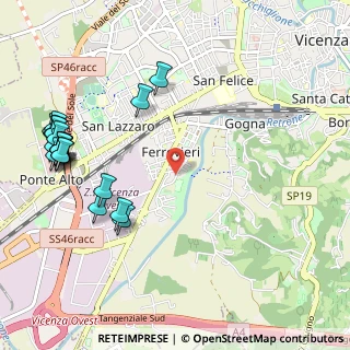 Mappa Via Bruno Viola, 36100 Vicenza VI, Italia (1.362)