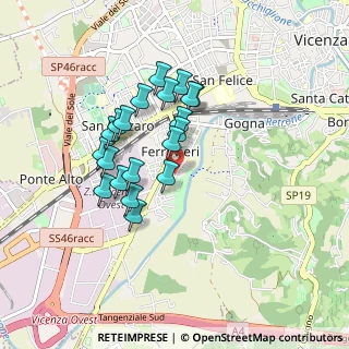 Mappa Via Bruno Viola, 36100 Vicenza VI, Italia (0.7315)