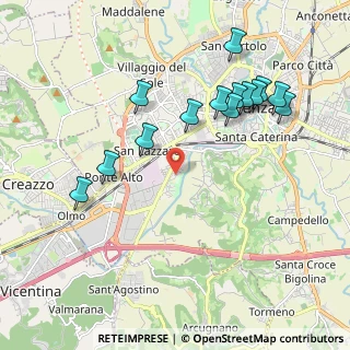 Mappa Via Bruno Viola, 36100 Vicenza VI, Italia (2.075)