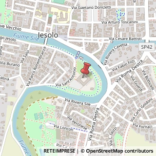 Mappa Via S. Antonio, 11, 30016 Jesolo, Venezia (Veneto)