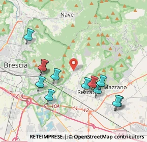 Mappa Via Gioacchino Rossini, 25082 Botticino BS, Italia (4.07583)