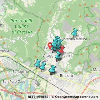 Mappa Via Gioacchino Rossini, 25082 Botticino BS, Italia (1.1015)