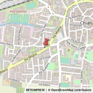 Mappa Via Milano, 1g, 25032 Chiari, Brescia (Lombardia)