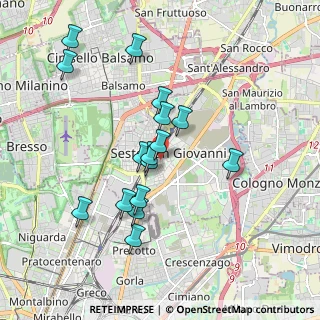 Mappa Via Cesare da Sesto, 20099 Sesto San Giovanni MI, Italia (1.705)