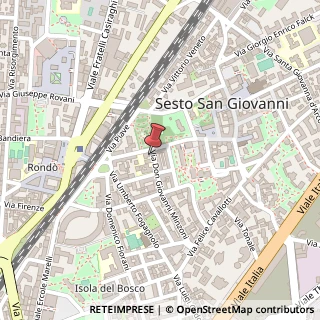 Mappa Via Don Giovanni Minzoni, 7, 20099 Sesto San Giovanni, Milano (Lombardia)