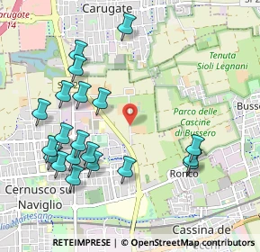 Mappa Via alla Viscontina, 20063 Cernusco sul Naviglio MI, Italia (1.106)