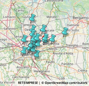 Mappa Via alla Viscontina, 20063 Cernusco sul Naviglio MI, Italia (10.06316)