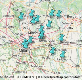 Mappa Via alla Viscontina, 20063 Cernusco sul Naviglio MI, Italia (12.91813)