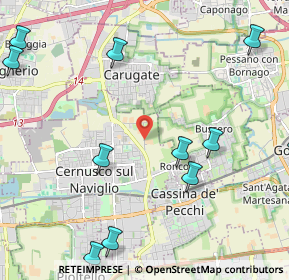 Mappa Via alla Viscontina, 20063 Cernusco sul Naviglio MI, Italia (2.84818)