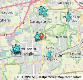 Mappa Via alla Viscontina, 20063 Cernusco sul Naviglio MI, Italia (2.24938)