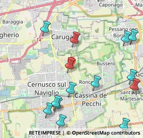 Mappa Via alla Viscontina, 20063 Cernusco sul Naviglio MI, Italia (2.68133)