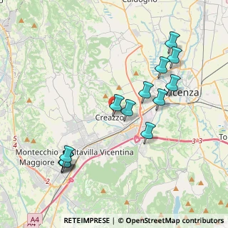 Mappa Via delle Orchidee, 36051 Creazzo VI, Italia (4.10846)