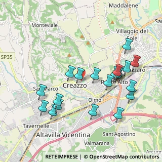 Mappa Via delle Orchidee, 36051 Creazzo VI, Italia (2.0325)