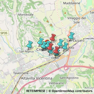 Mappa Via delle Orchidee, 36051 Creazzo VI, Italia (1.00071)