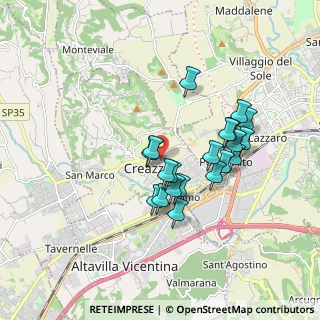 Mappa Via delle Orchidee, 36051 Creazzo VI, Italia (1.5)