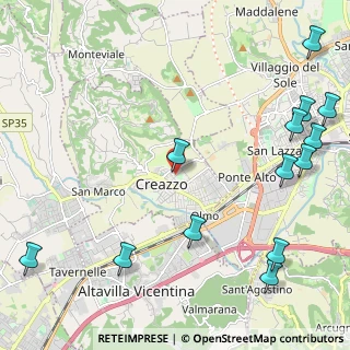 Mappa Via delle Orchidee, 36051 Creazzo VI, Italia (3.03154)
