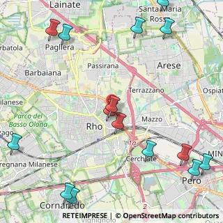 Mappa Via Aspromonte, 20017 Rho MI, Italia (3.02133)