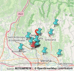 Mappa Via Villa Rizzardi, 37024 Negrar di Valpolicella VR, Italia (6.12429)