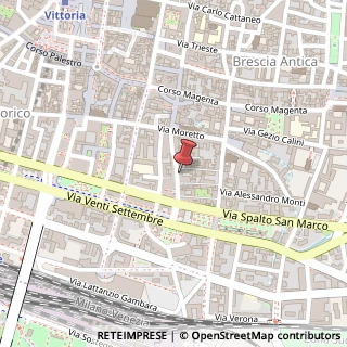 Mappa Corso Cavour, 31, 25121 Brescia, Brescia (Lombardia)