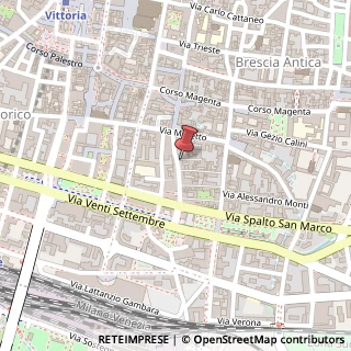 Mappa Corso Cavour, 25, 25121 Brescia, Brescia (Lombardia)
