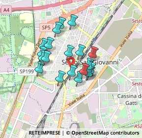 Mappa Piazza Martiri di Via Fani, 20099 Sesto San Giovanni MI, Italia (0.656)