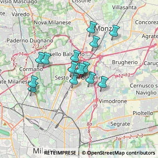 Mappa Via Camillo Benso Cavour, 20099 Sesto San Giovanni MI, Italia (2.788)