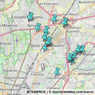 Mappa Via Barnaba Oriani, 20099 Sesto San Giovanni MI, Italia (1.9275)