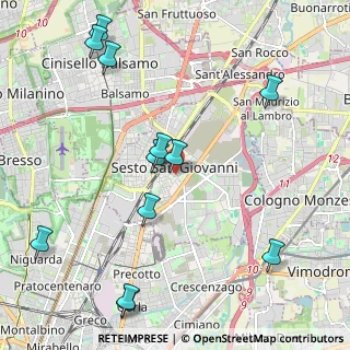 Mappa Via Camillo Benso Cavour, 20099 Sesto San Giovanni MI, Italia (2.53833)
